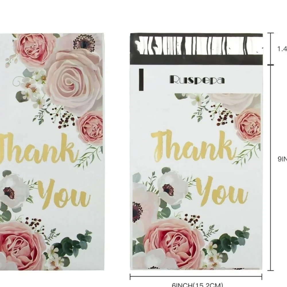 🌸▪️🔟 Poly Mailers small floral  6 x9 inches bundle  ✨️